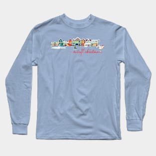 Snowy Skating Street Long Sleeve T-Shirt